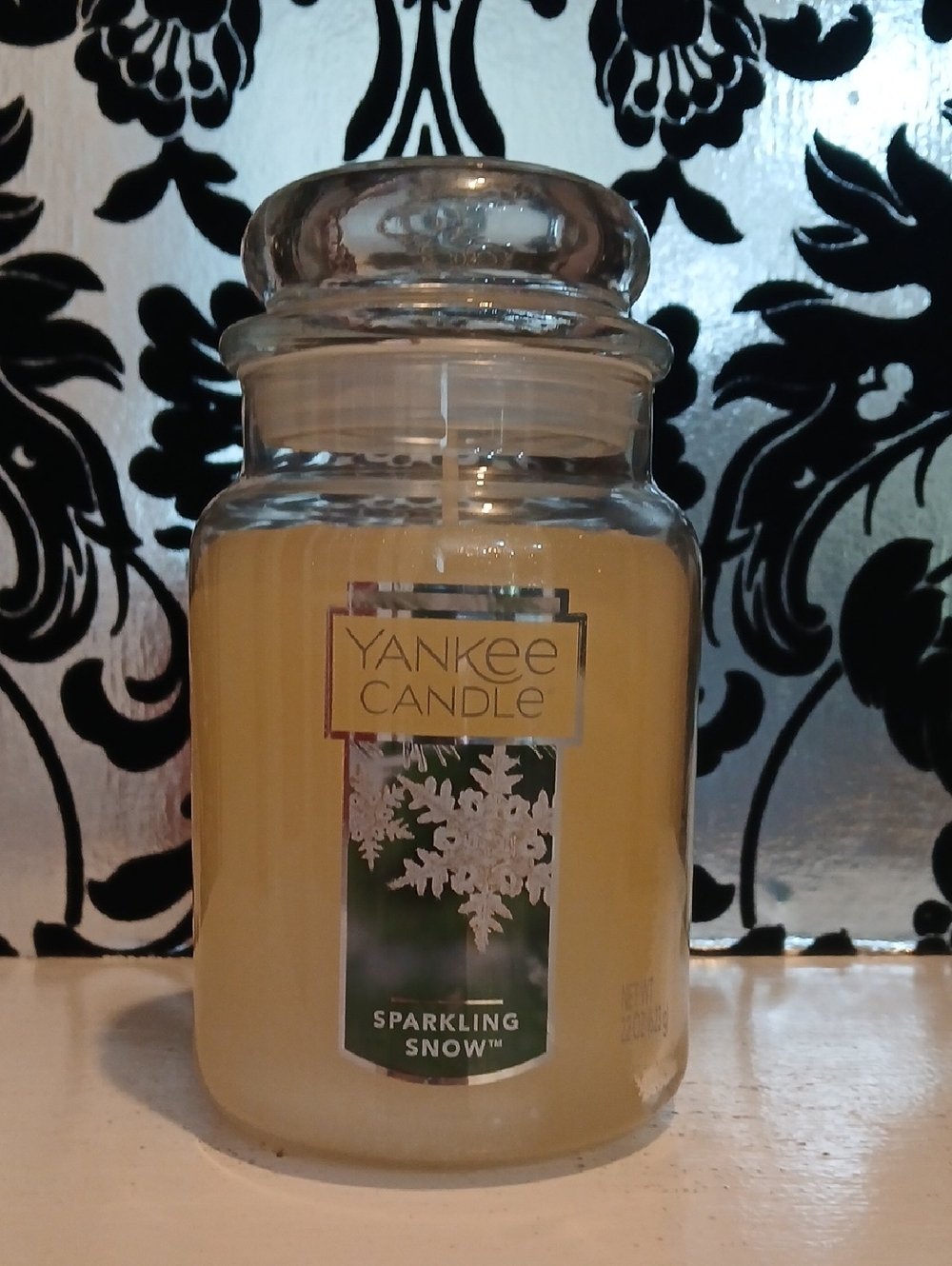 Sparkling Snow Candle